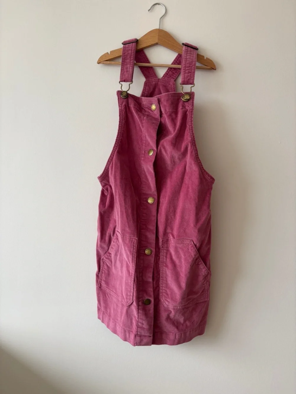 Joe Fresh Pink Corduroy Pinafore Dress - Picture 1 of 2